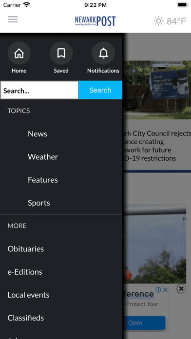 Newark Post Online Screenshot