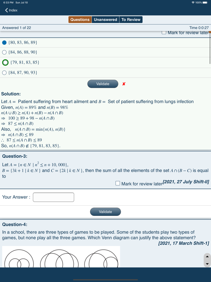 JEE Main Practice Tests