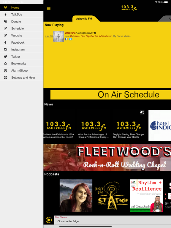 103.3 Asheville FM iPad screenshot 5 - Entertainment app