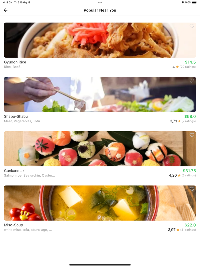Thiết kế App Mobile Nhà Hàng