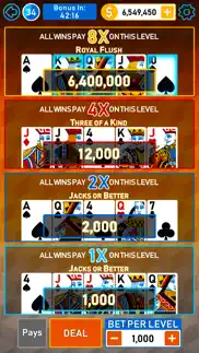 video poker multi bonus iphone screenshot 2