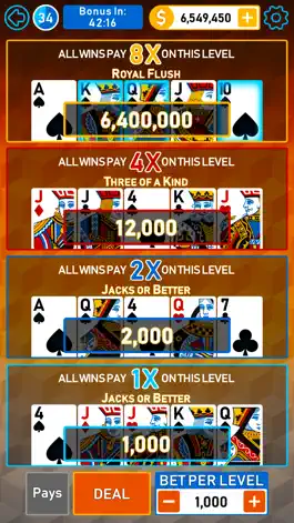 Game screenshot Video Poker Multi Bonus apk