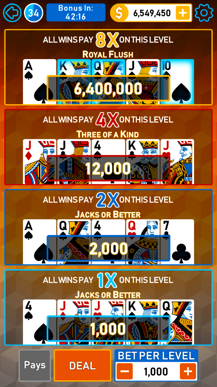 Video Poker Multi Bonus