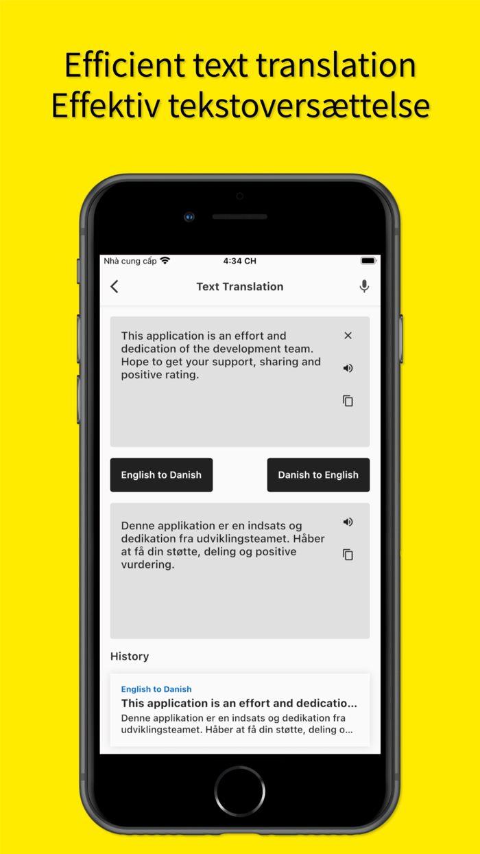 English to Danish App