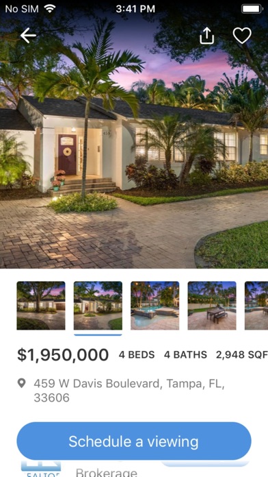 Florida Real Estate Search Screenshot