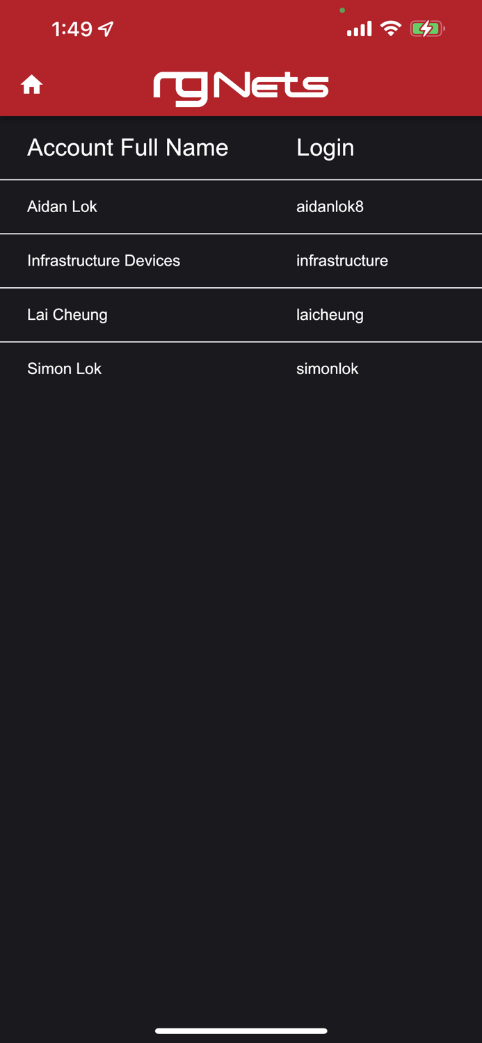rXg Account Group Editor