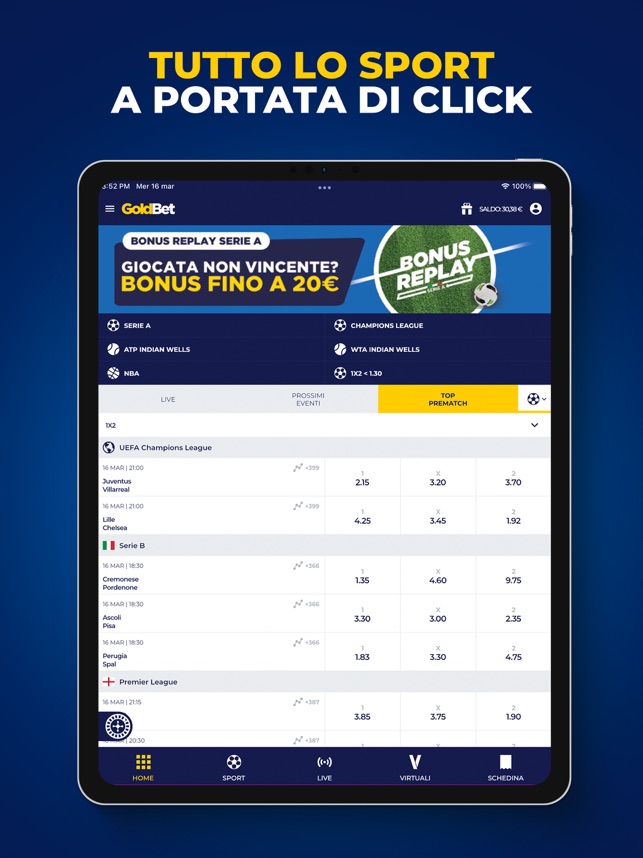 GoldBet Scommesse Sportive on the App Store