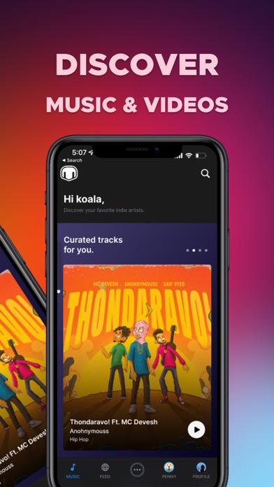 SocialMob - New indie music Screenshot