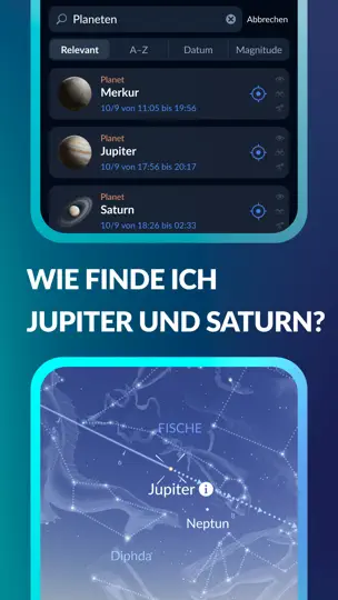 Screenshot von Sky Tonight: Sternenhimmel App auf dem iPhone 2
