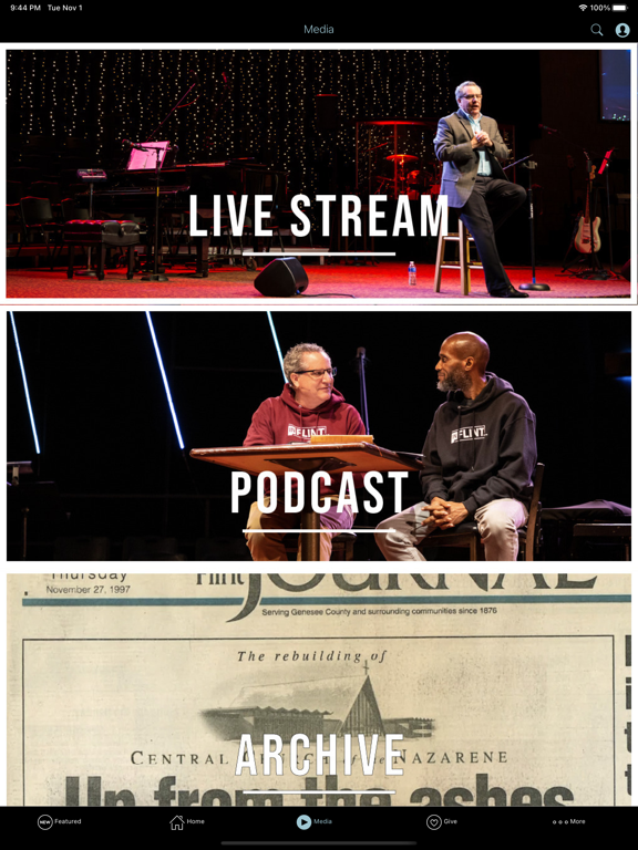 Central Church of the Nazarene iPad screenshot 3 - Lifestyle app