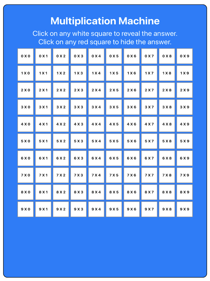 My Multiplication Machine