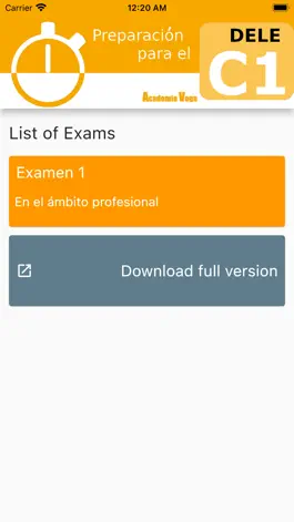 Game screenshot DELE C1 Spanish Examen1 mod apk