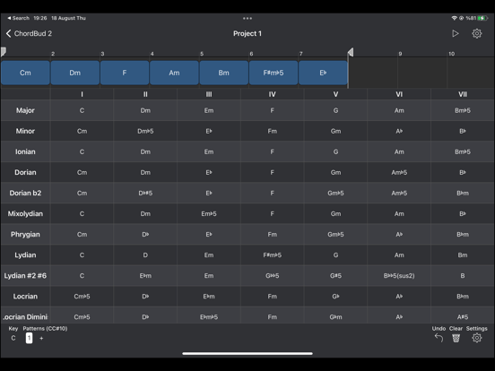 ChordBud 2 AUv3 MIDI Sequencer iPad app afbeelding 5