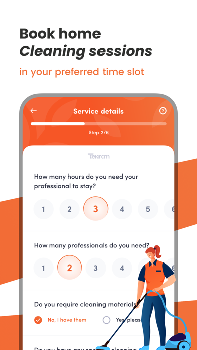Tekram - Home Cleaning Service Screenshot