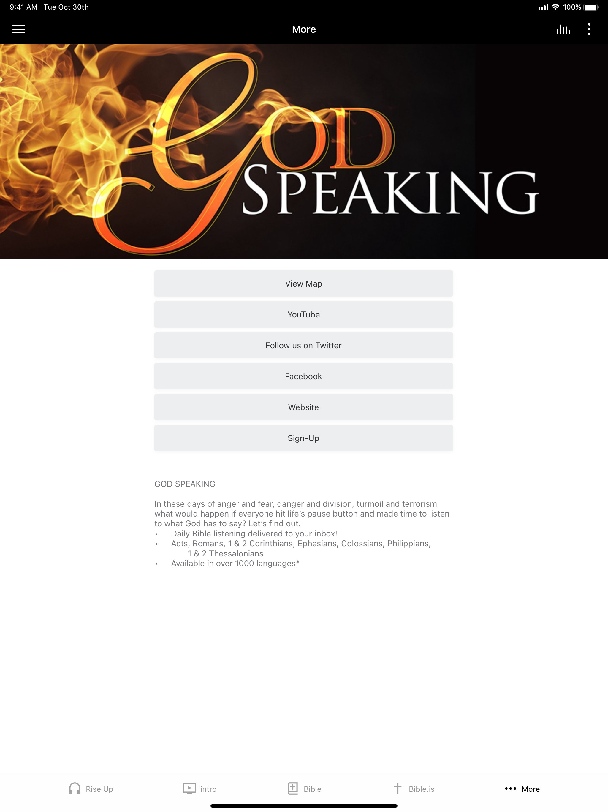 God Speaking: Rise Up!