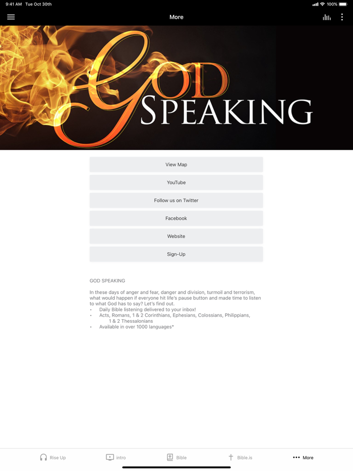 God Speaking Rise Up