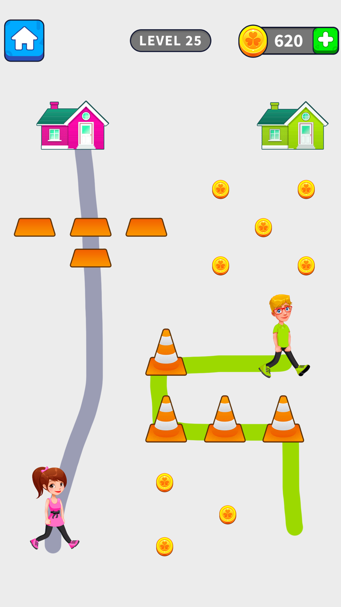 Draw To Home Puzzle Game