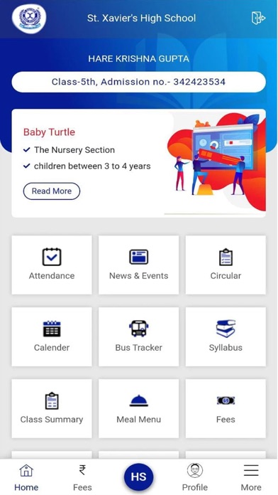 St. Xaviers High School Screenshot