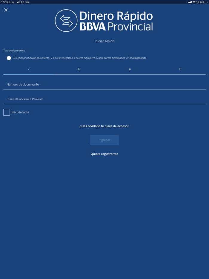 BBVA Provincial Dinero Rápido