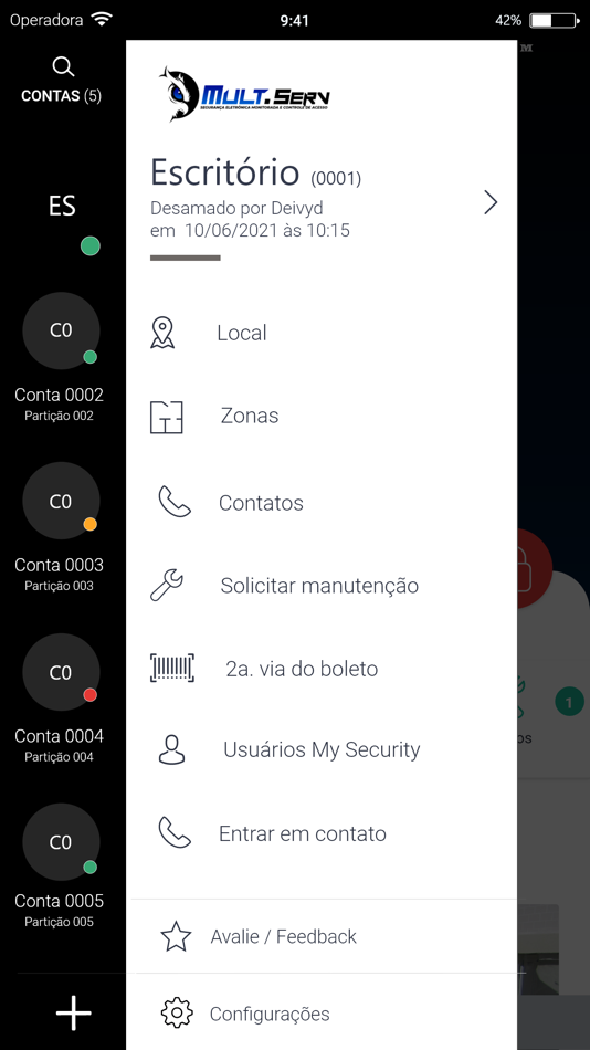 #2. Multserv Alarme (iOS) 由: MARTINS ELETROELETRONICA E CONTROLE DE ACESSO EIRELI