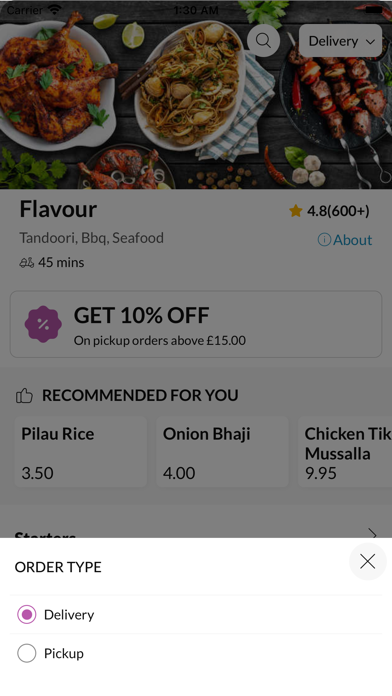 Flavour BurgessHill, Screenshot