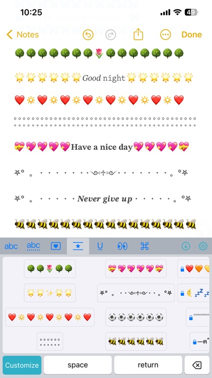 Charm Fonts Keyboard screenshot-3