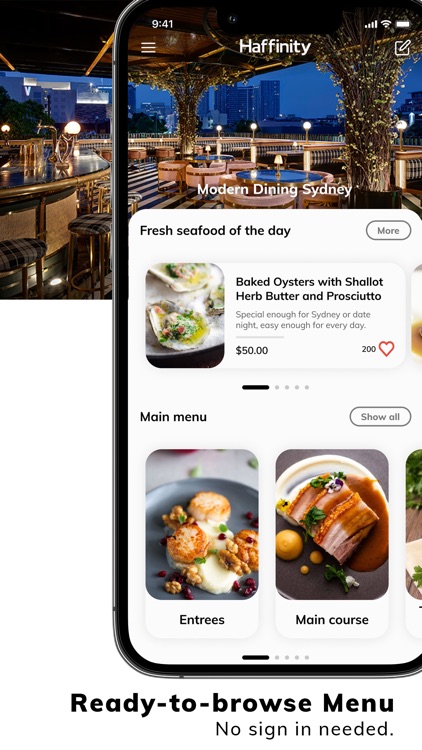 Haffinity: Digital Menu