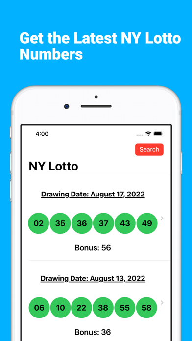 Winnaz - Lottery Results Screenshot