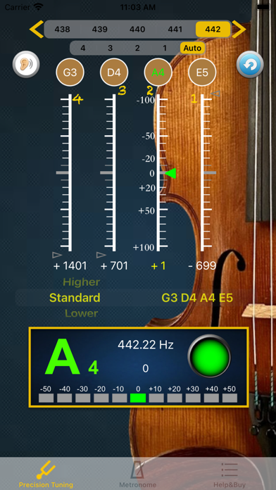 Screenshot #2 pour Accordeur de violon - Pro
