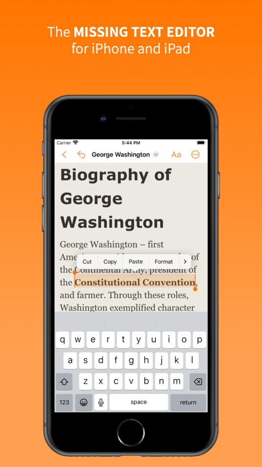 #1. EZText - Text Editor (iOS) 来自: Mark Krenek