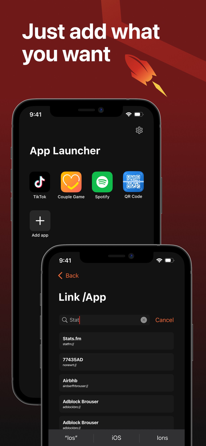 App Launcher for Lock Screen