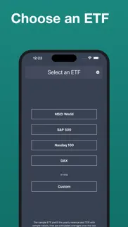 savings plan calculator etf iphone screenshot 3