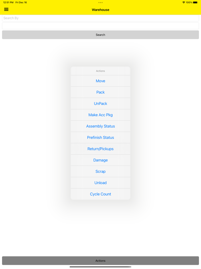 POMS Warehouse and Delivery