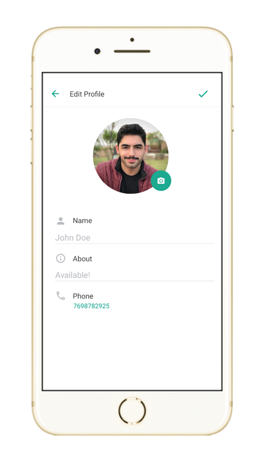 #7. React Native Chat App Demo (iOS) Podle: RAO INFORMATIONTECHNOLOGY PRIVATE LIMITED