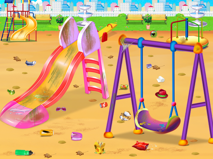 Gym Fitness  Playground Clean