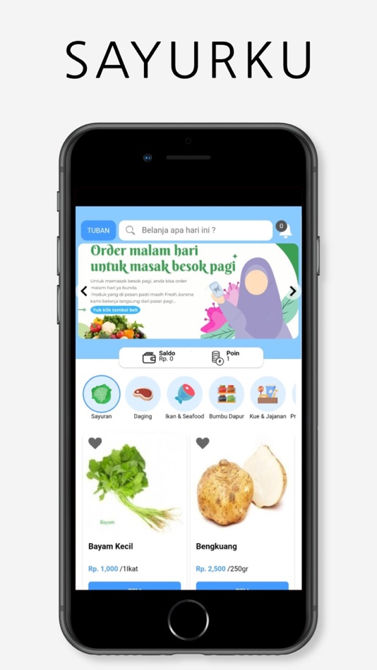 #1. SAYURKU (iOS) โดย: PT. AITRON DIGITAL INOVASI