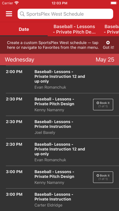 SportsPlex West Screenshot