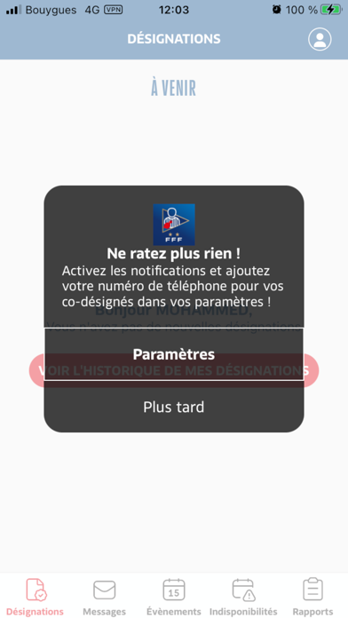Officiels Screenshot