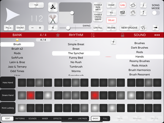 Soft Drummer iPad app afbeelding 1