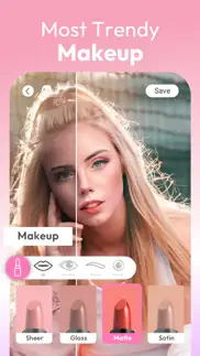 youcam makeup: face editor iphone screenshot 1