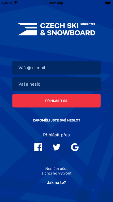 Svaz lyžařů ČR Screenshot
