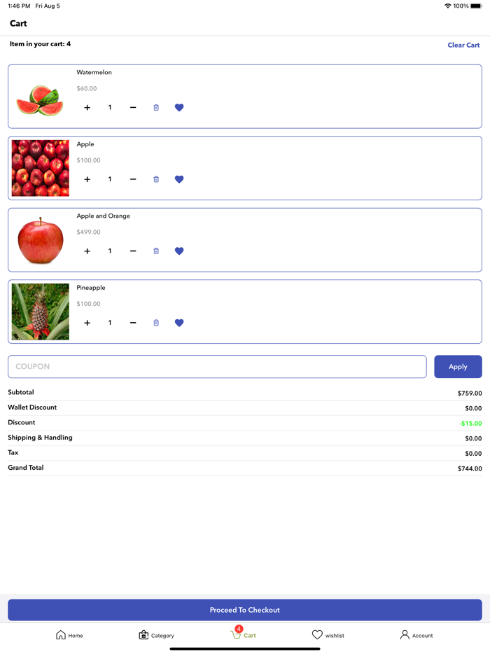 Magenative Grocery App