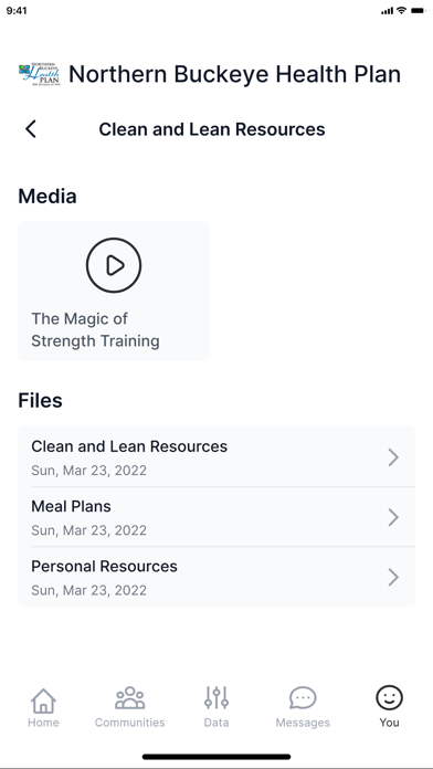 Northern Buckeye Health Plan Screenshot