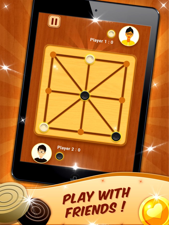 Mills Three Mens Morris Game