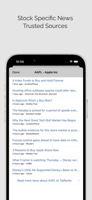 Captură de ecran Stock Signals Pro (ms).