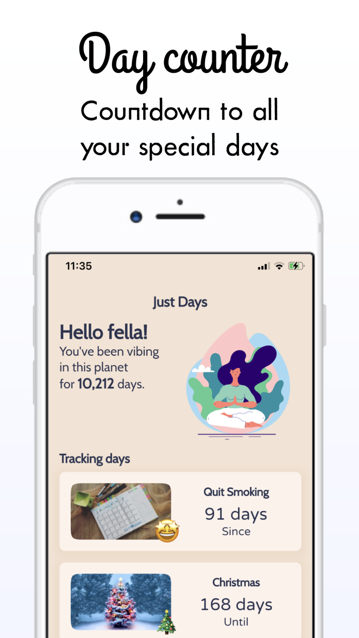 Just Days Day tracker and Diary