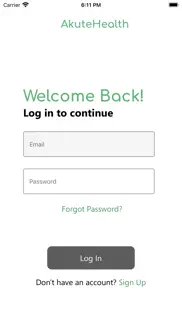 akute patient portal iphone screenshot 1