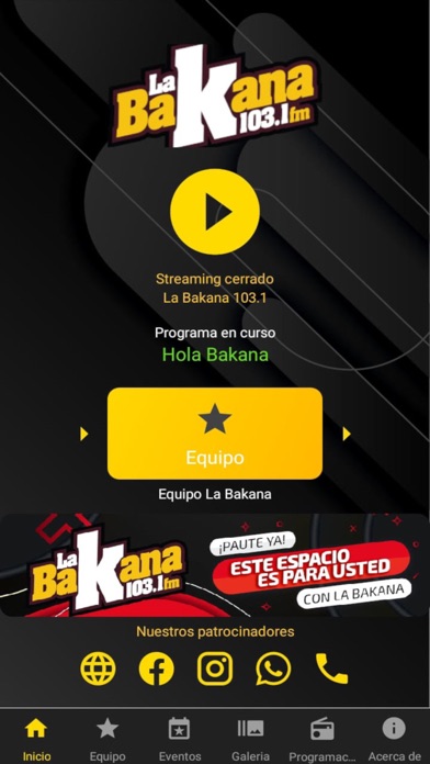 La Bakana 103.1 FM Screenshot