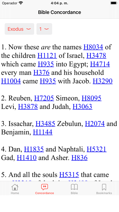 Bible Strongs Concordance Screenshot