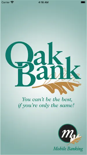 Oak Bank Mobile Banking screenshot 1